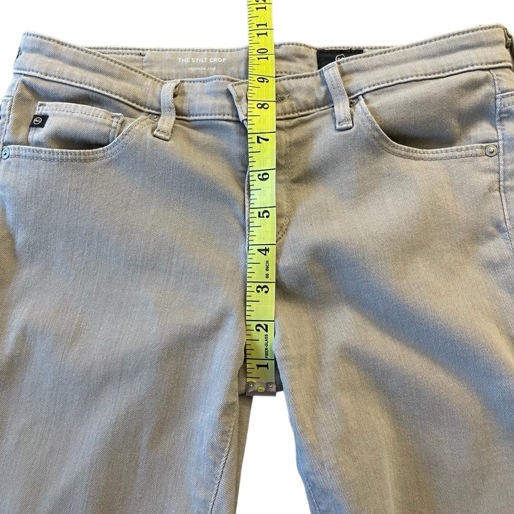 AG Adriano Goldschmied The Stilt Crop Cigarette Mid-Rise Skinny Jeans (27x25) - Picture 10 of 14